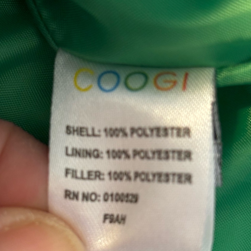 Coogi white‎ polyester puffer ski vest size Medium colorful logo design - Picture 5 of 7